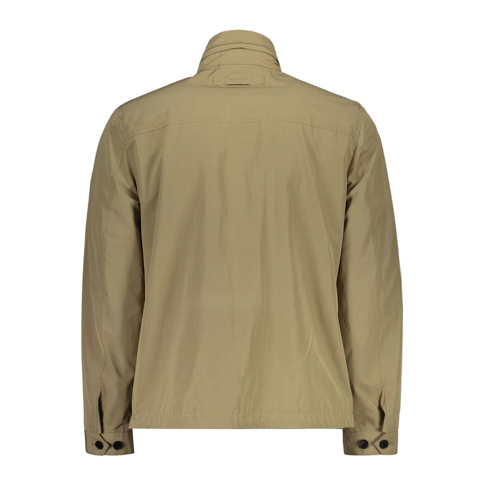 Gant Beige Cotton Jacket for Effortless Sophistication
