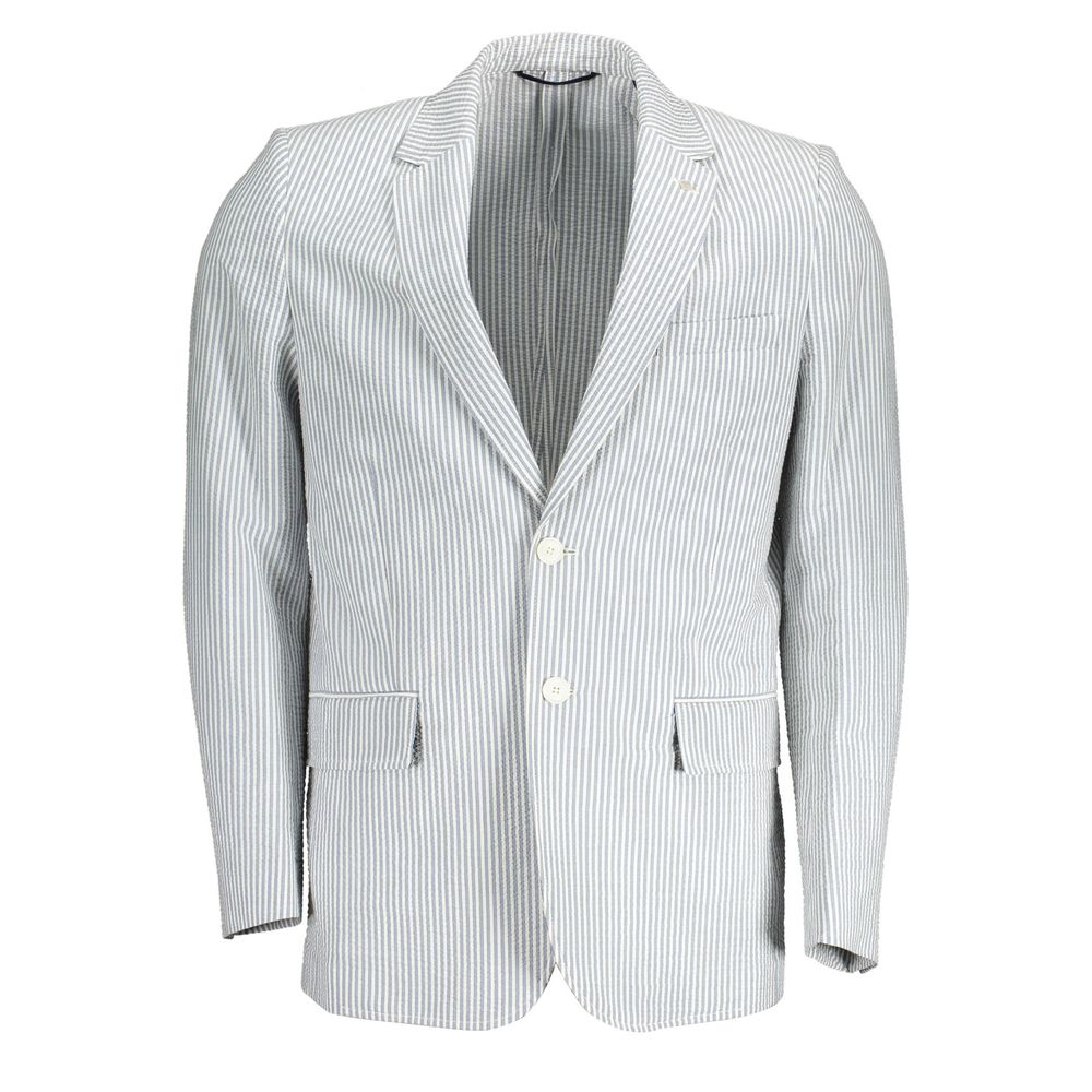 Gant White Cotton Jacket - Timeless Elegance Redefined