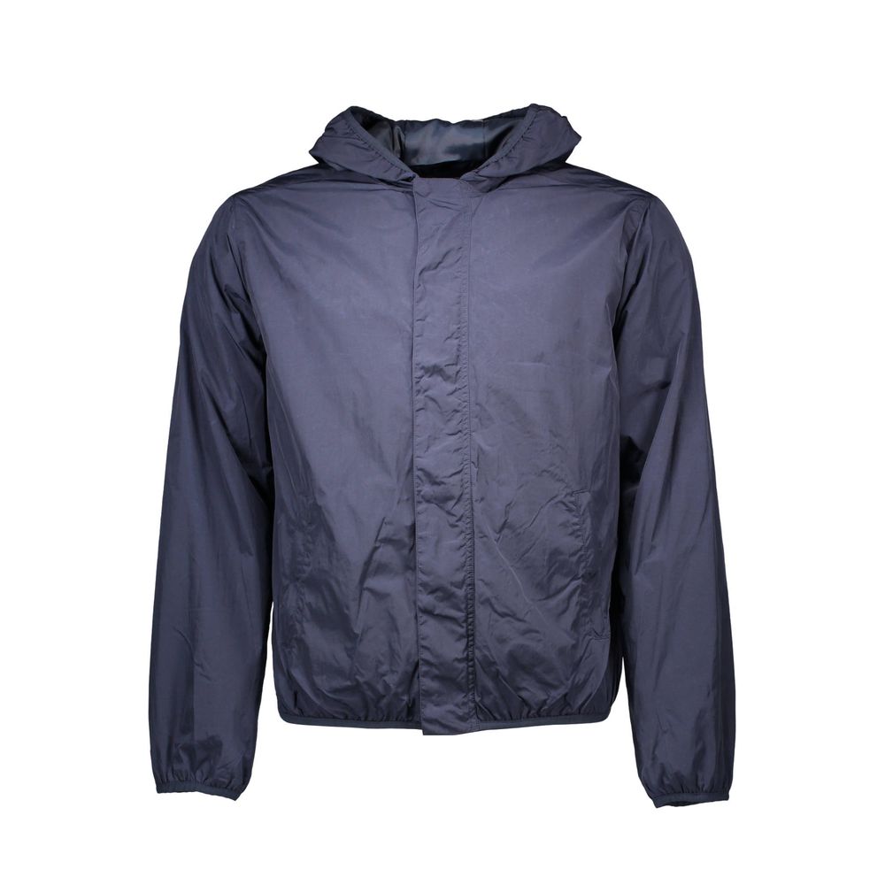 Gant Blue Nylon Jacket for Elevated Outdoor Elegance