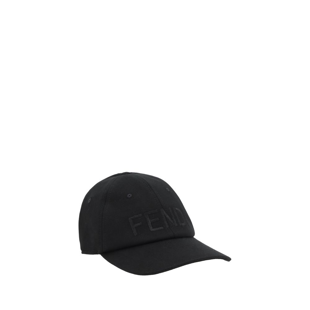 Fendi Black Cotton Baseball Cap: Effortless Luxury for Every Occasion