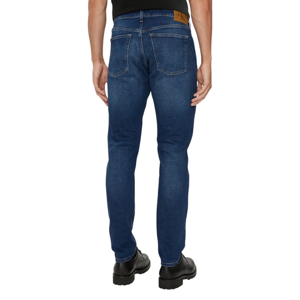 Calvin Klein Blue Cotton Jeans for Effortless Style