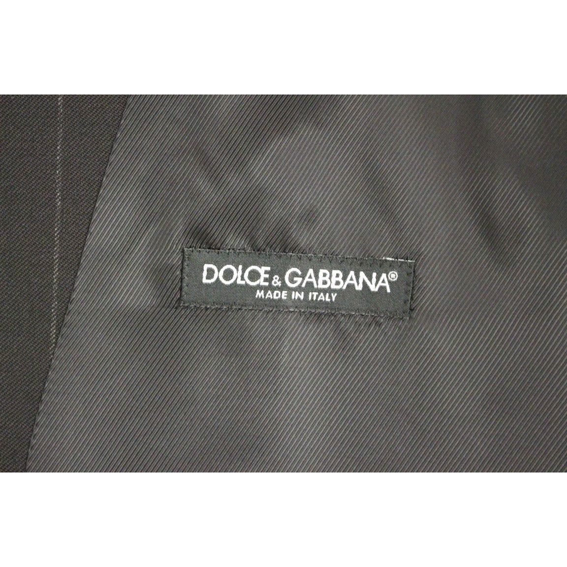 Dolce & Gabbana Black Wool Dress Vest