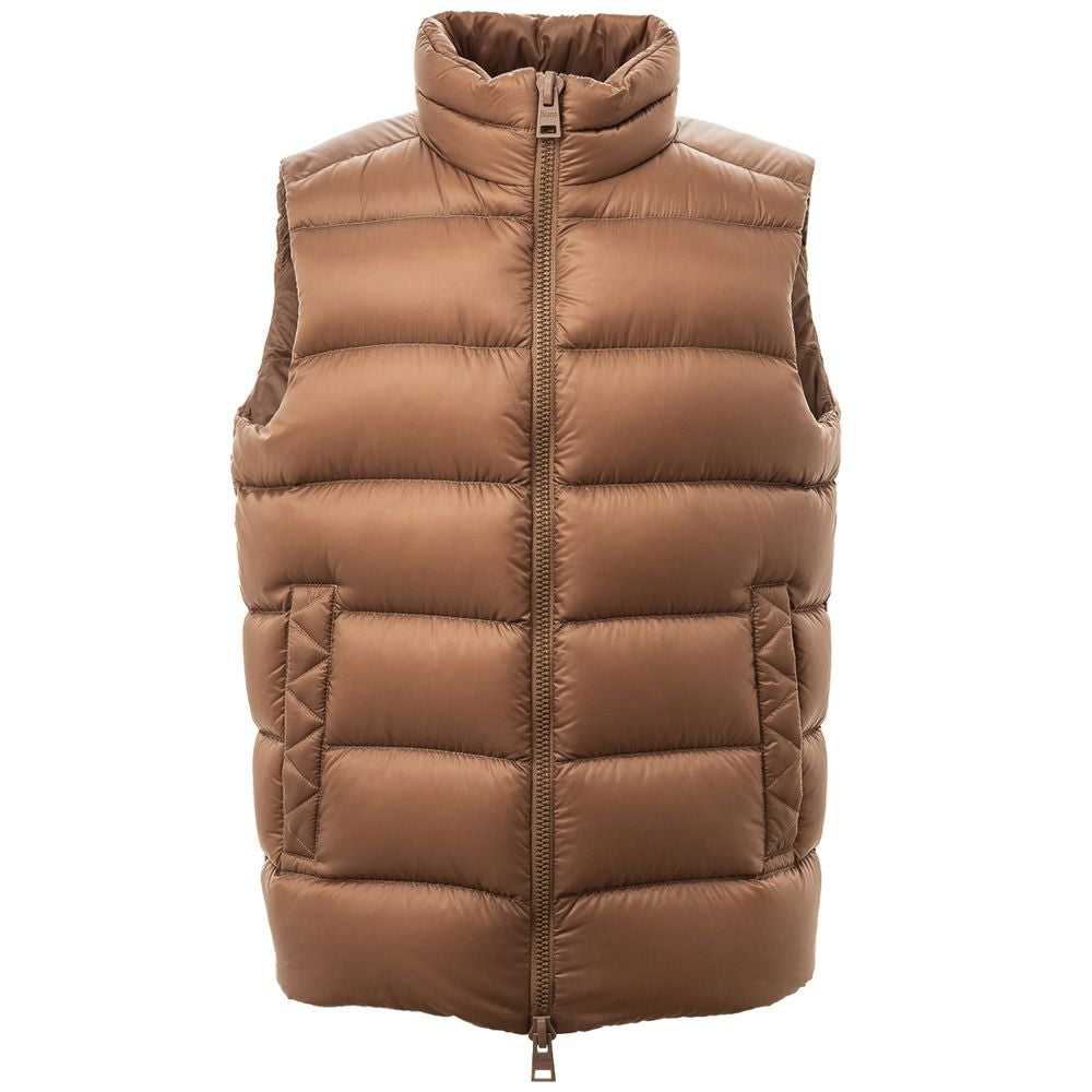Herno Brown Down Vest - Timeless Luxury and Effortless Style