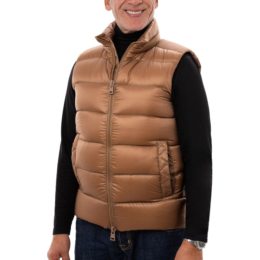 Herno Brown Down Vest - Timeless Luxury and Effortless Style