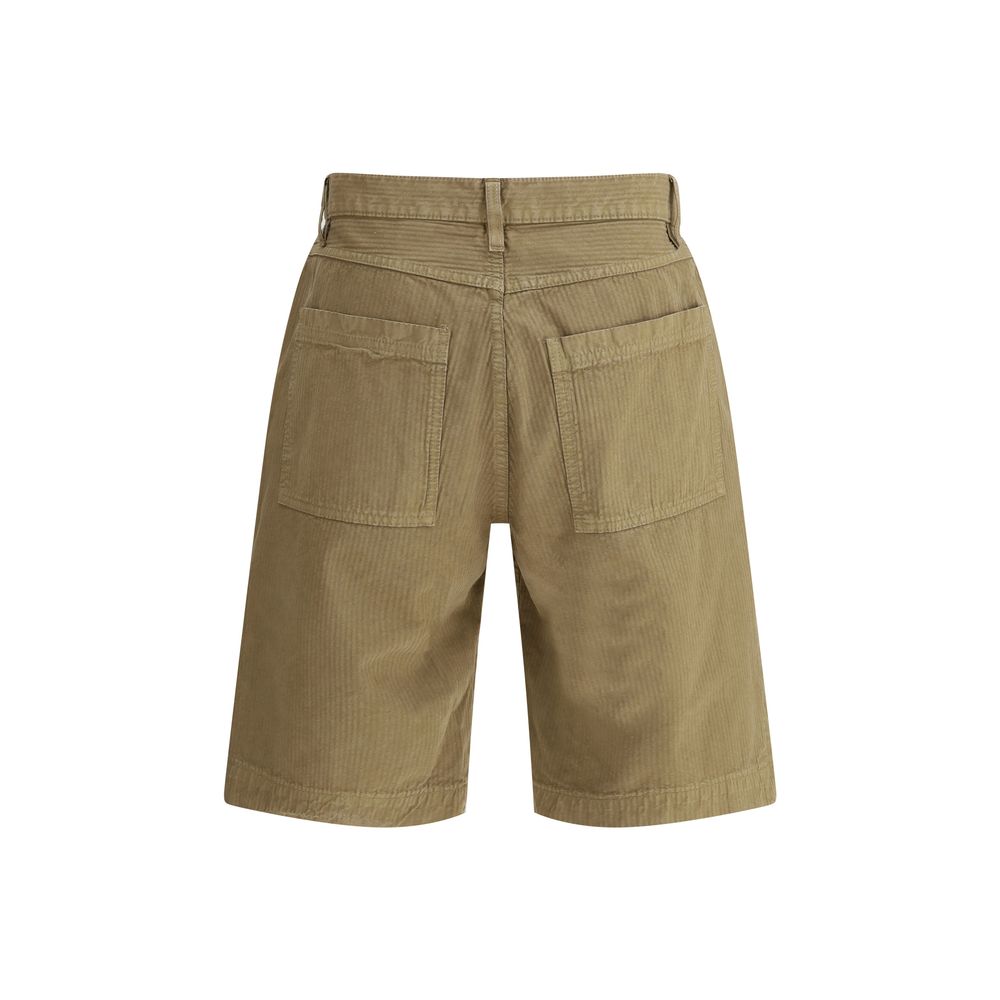 Sunflower Beige Cotton Work Shorts - Effortless Elegance Meets Functionality