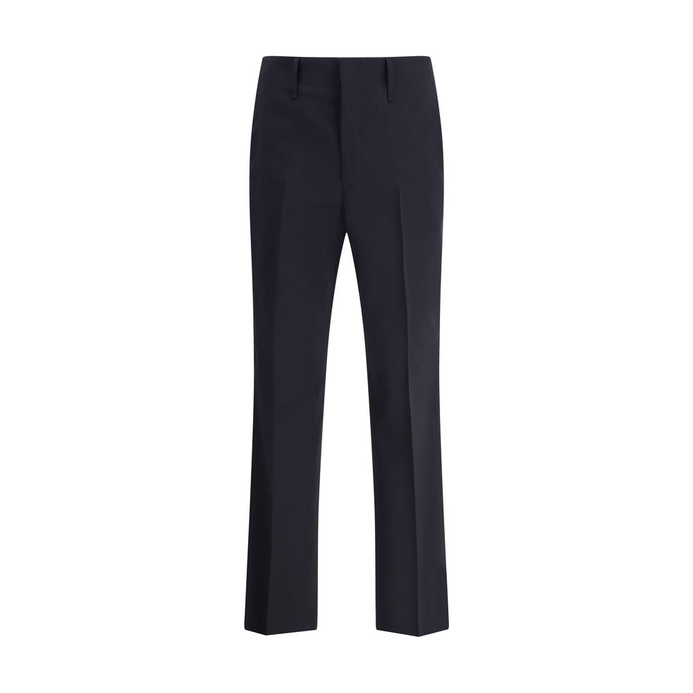 Fendi Grey Virgin Wool Pants for Elevated Sophistication