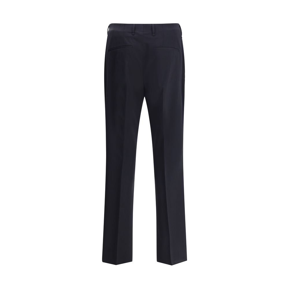 Fendi Grey Virgin Wool Pants for Elevated Sophistication