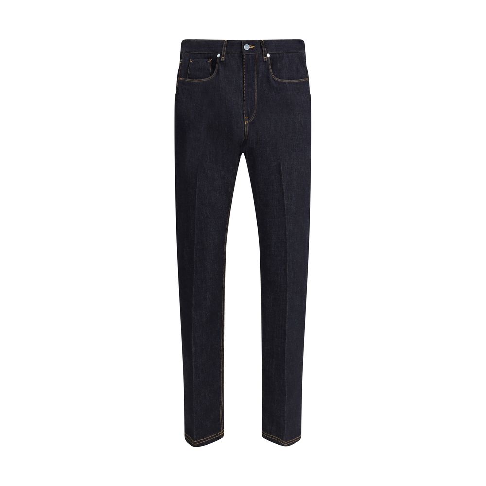 Fendi Blue Denim Straight Jeans: Effortless Luxury and Timeless Style