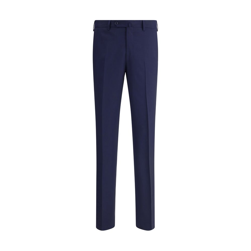 Gi Capri Grey Virgin Wool Trousers for Timeless Elegance