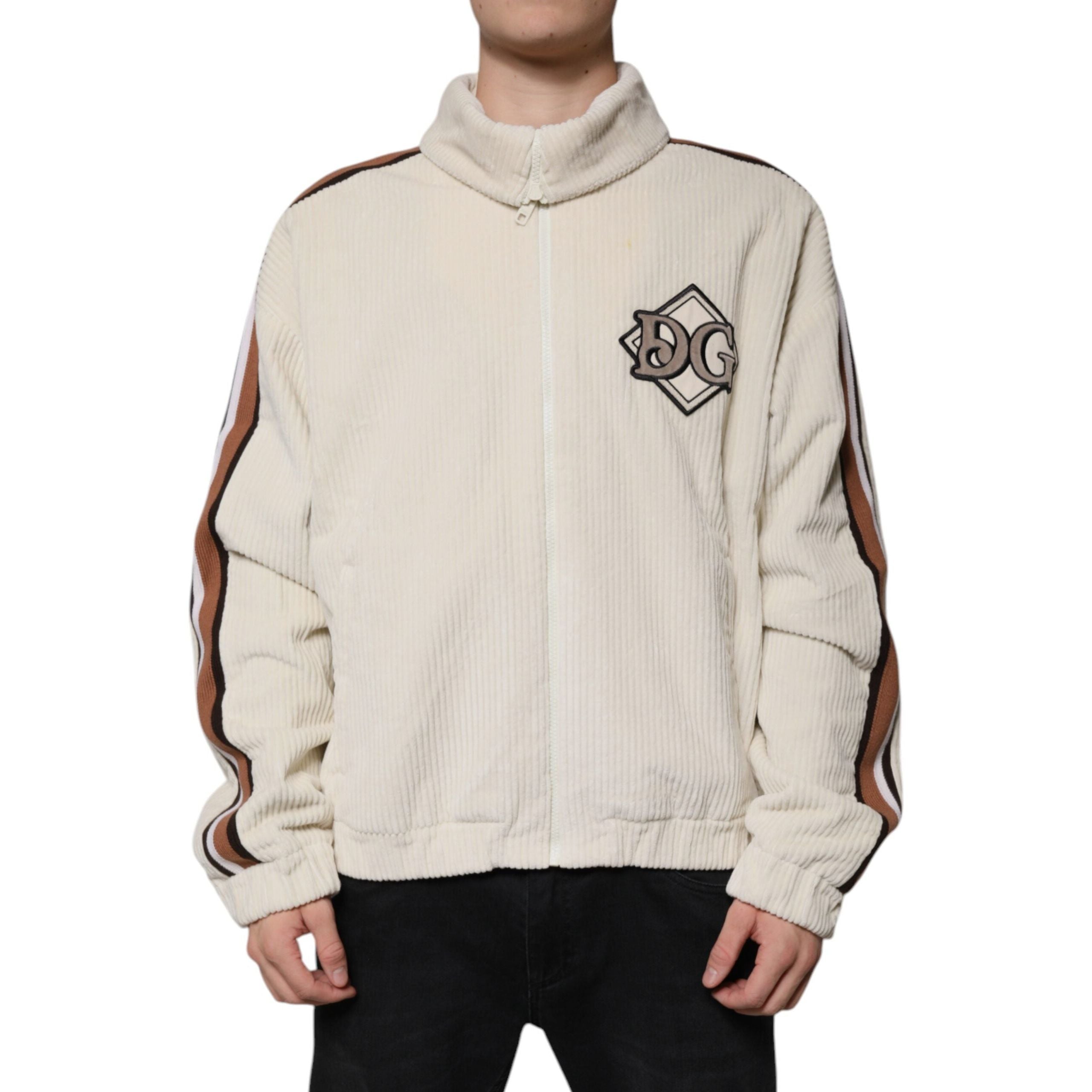 Dolce & Gabbana Beige Cotton Corduroy Jacket