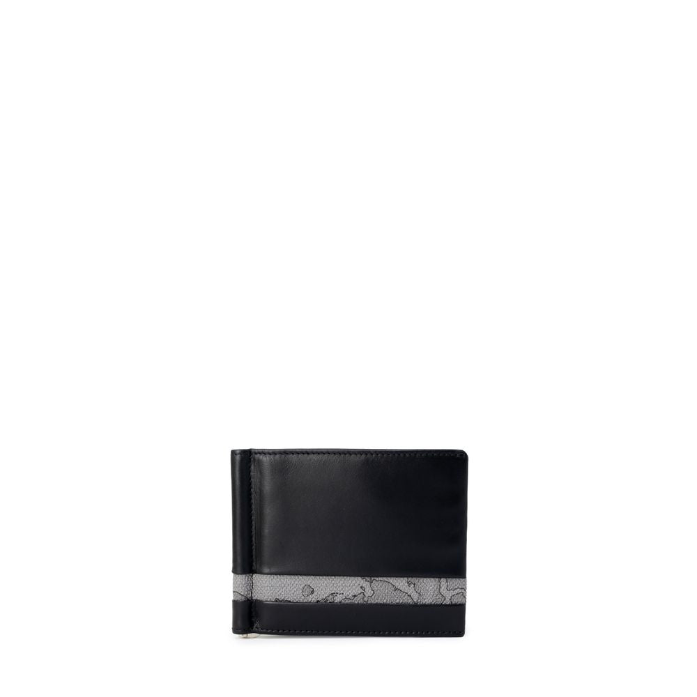 Alviero Martini Prima Classe Gray Leather Wallet Elegance