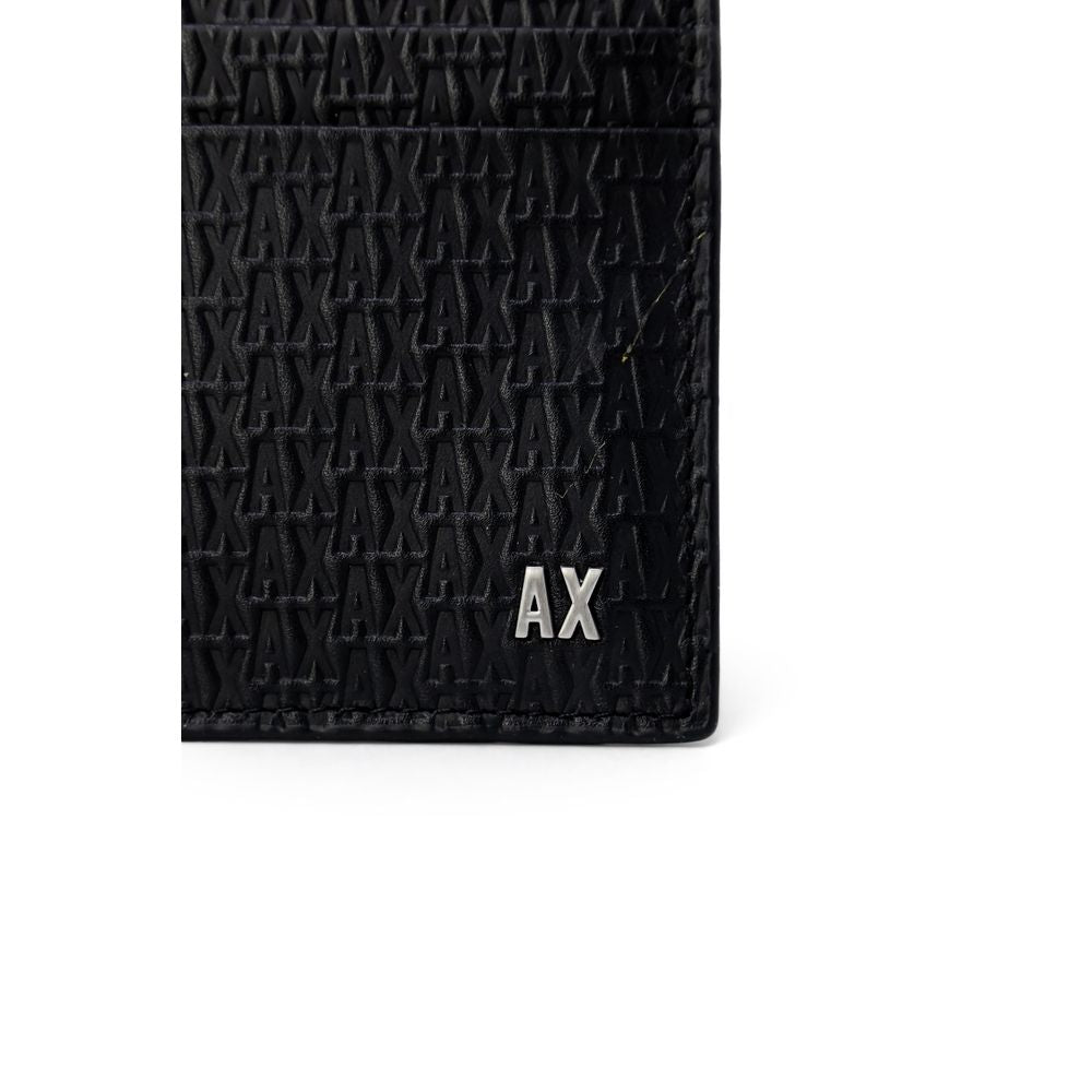 Armani Exchange Black Leather Wallet - Timeless Elegance