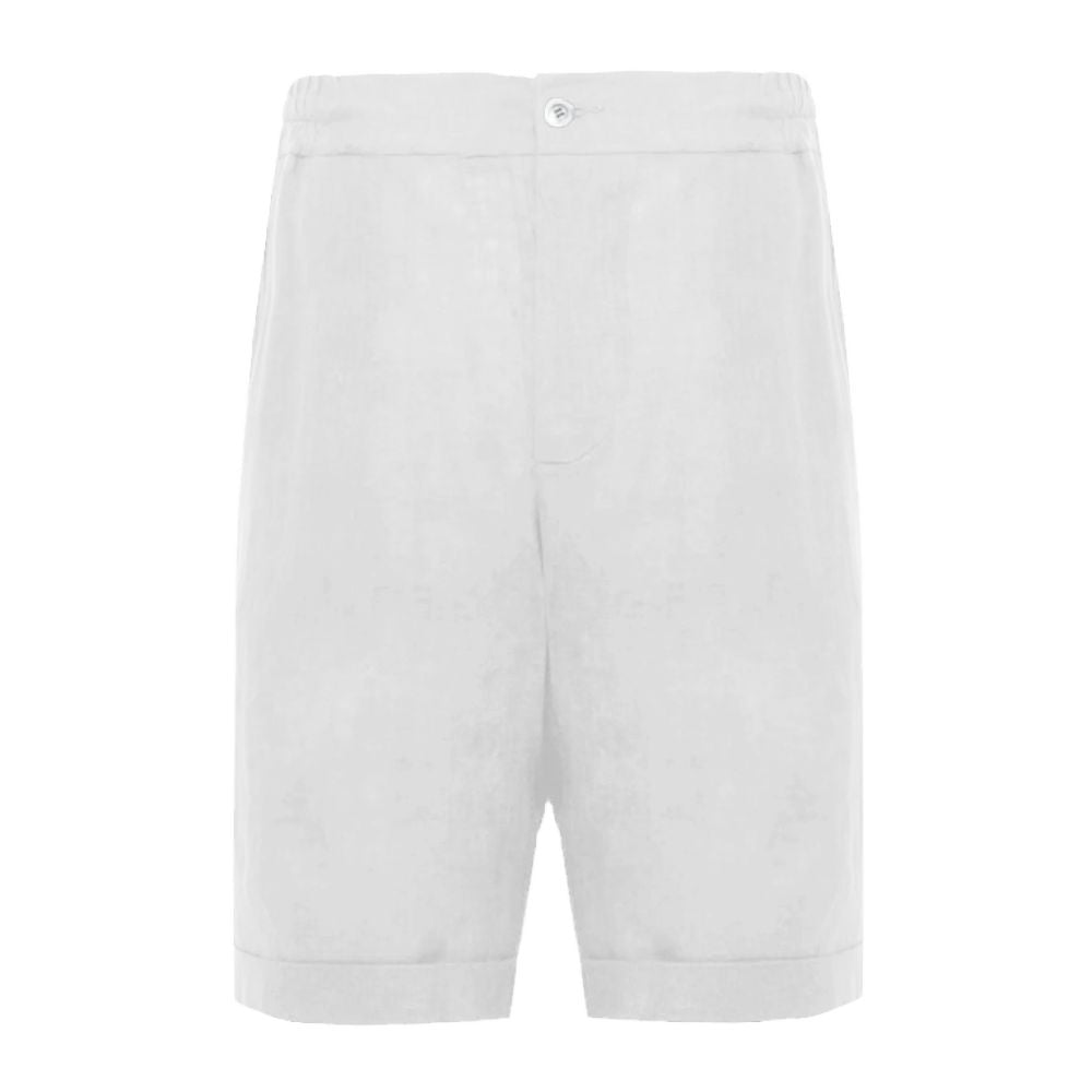 Alpha Studio White Linen Short - Effortless Summer Elegance