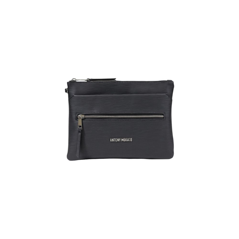 Antony Morato Black Polyethylene Messenger Bag - Luxe Elegance