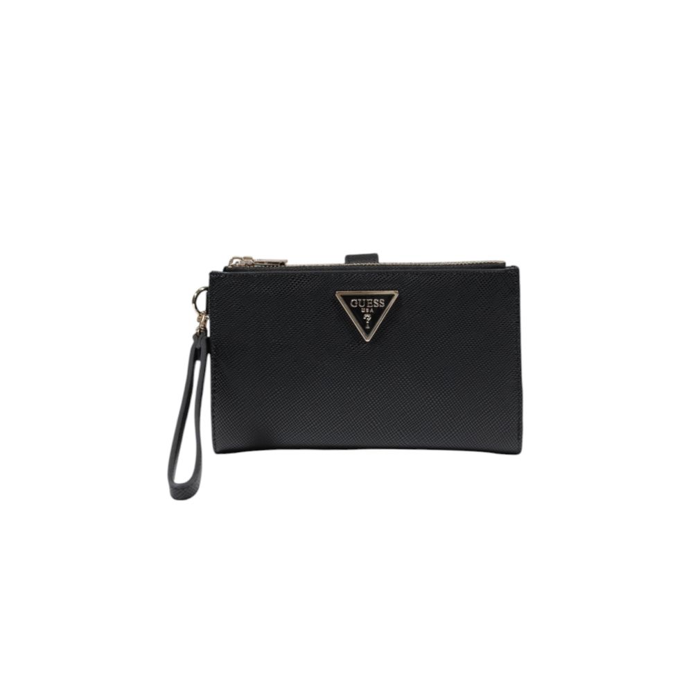 Guess Black Leather Wallet for Timeless Elegance