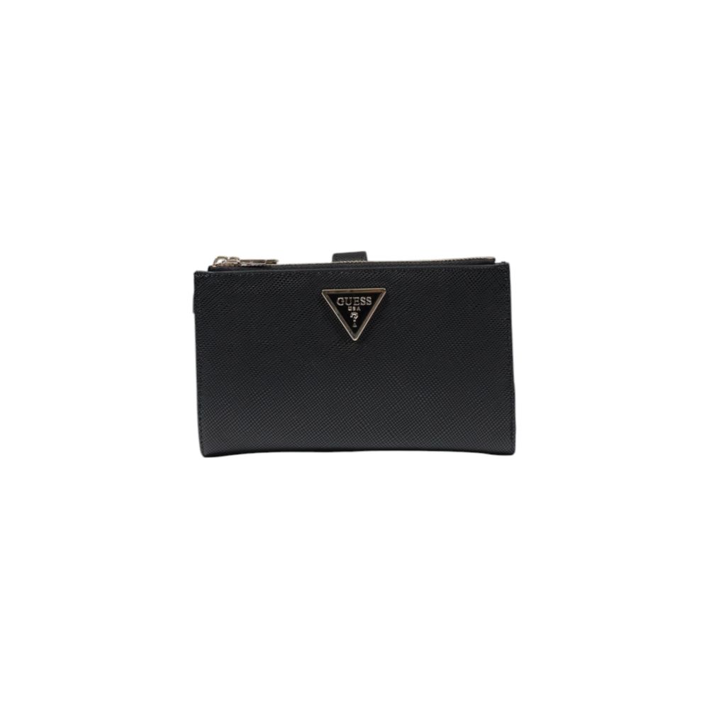 Guess Black Leather Wallet for Timeless Elegance