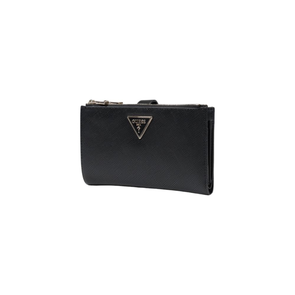 Guess Black Leather Wallet for Timeless Elegance