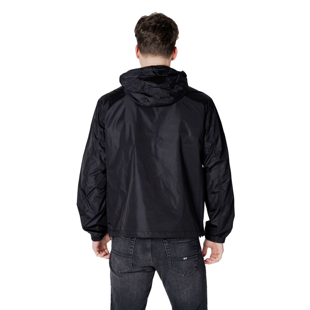 Armani Exchange Black Cotton Jacket – Effortless Elegance Redefined
