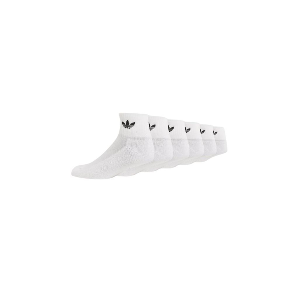 Adidas White Cotton Sock for Elevated Everyday Style