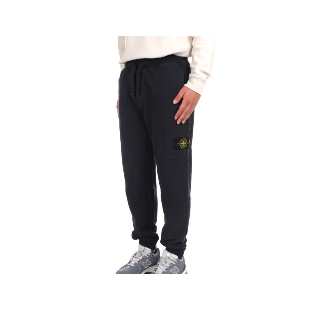 Stone Island Blue Cotton Track Pant for Elevated Style