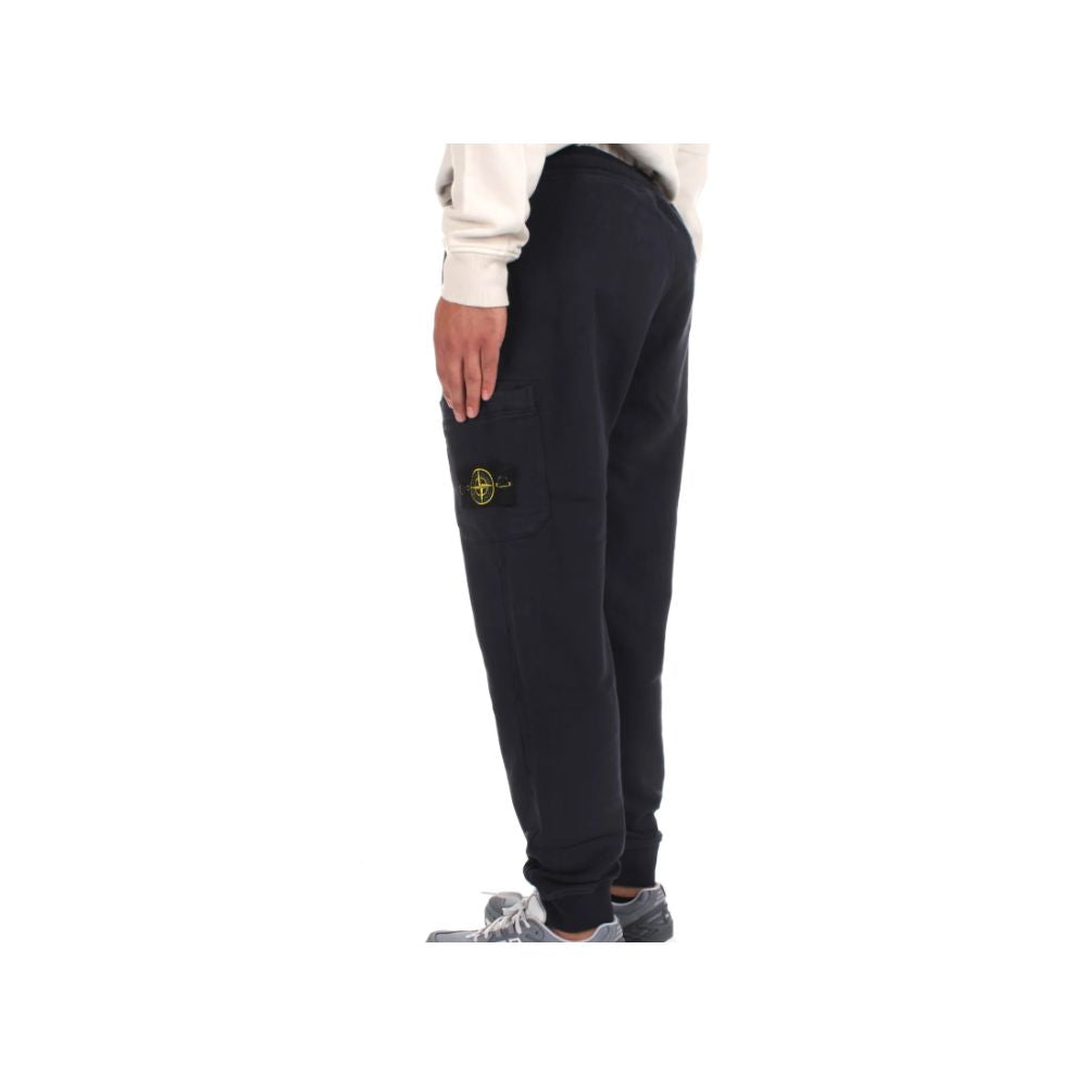 Stone Island Blue Cotton Track Pant for Elevated Style