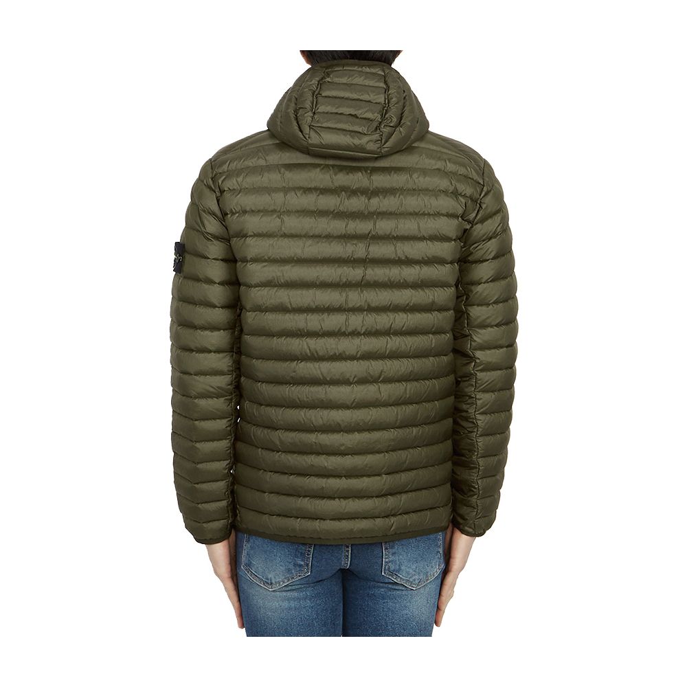 Stone Island Green Nylon Jacket for Elevated Outerwear