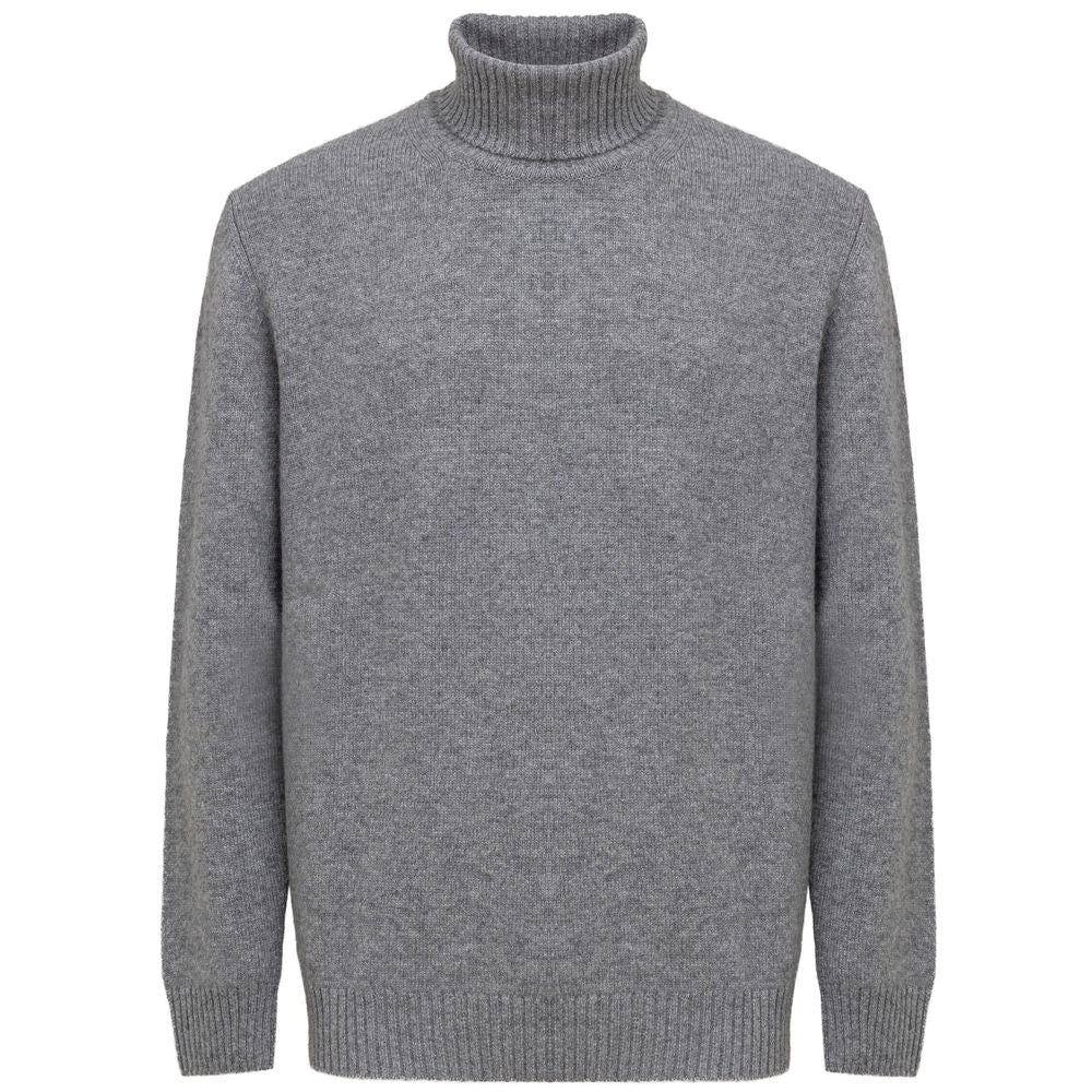 Cruciani Gray Cashmere Sweater for Elegant Layering