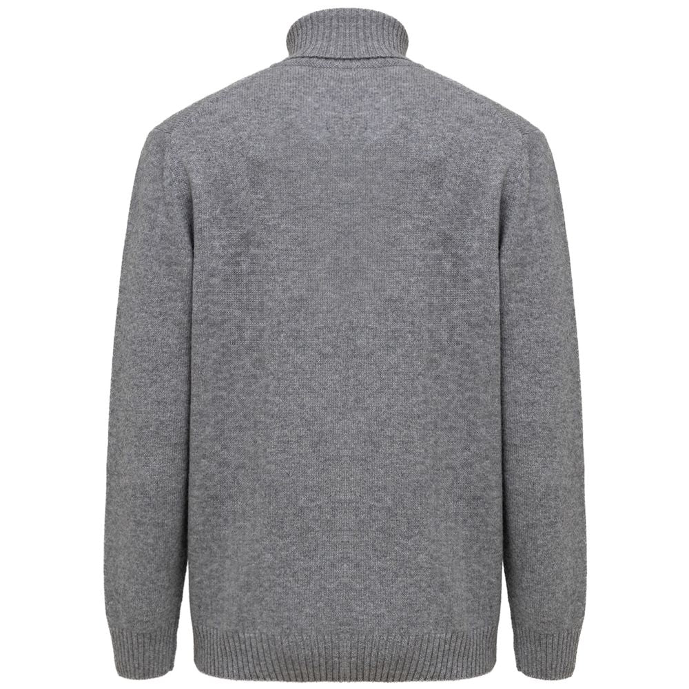 Cruciani Gray Cashmere Sweater for Elegant Layering