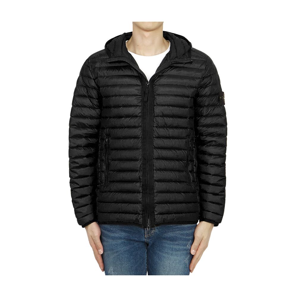 Stone Island Black Nylon Jacket for Elevated Outerwear