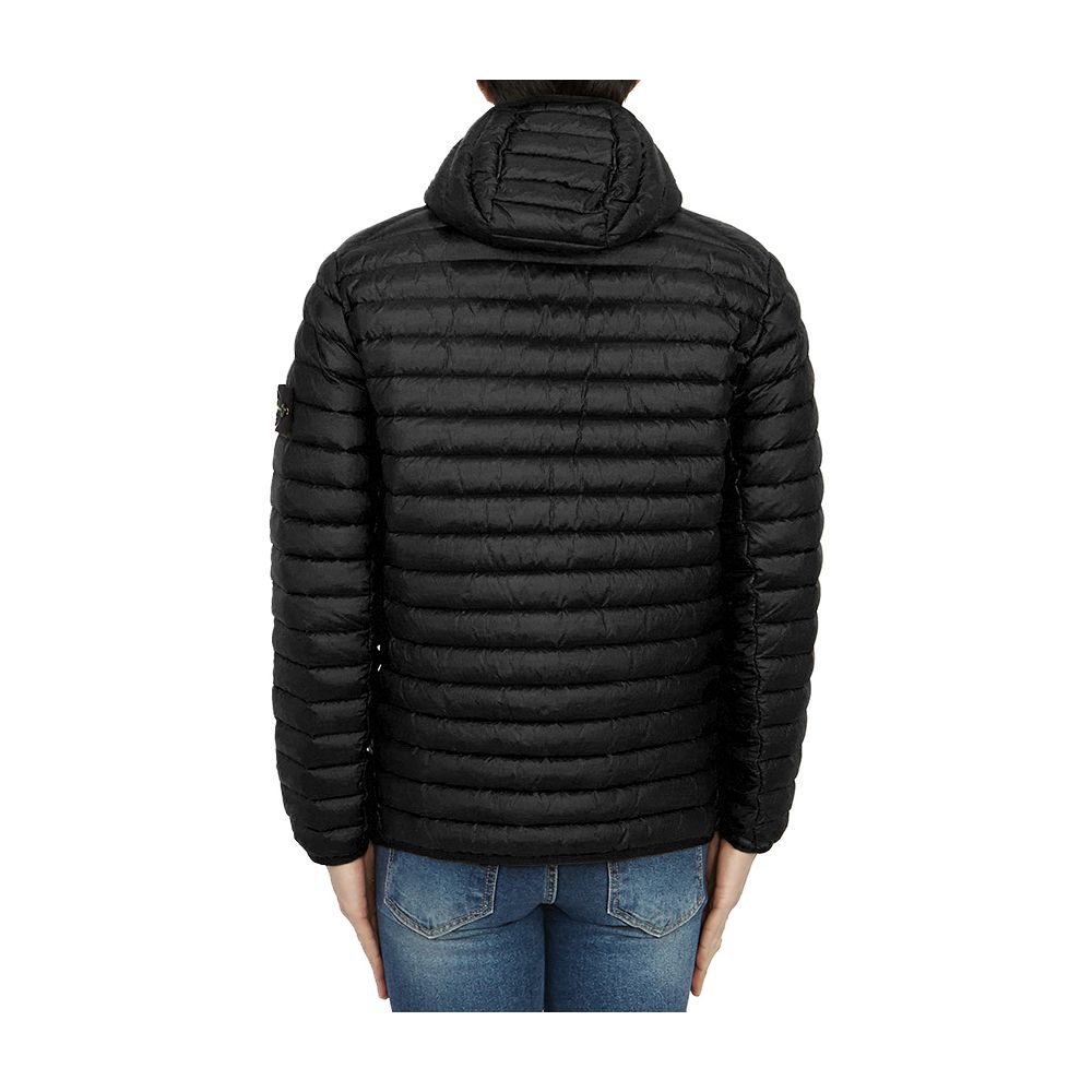 Stone Island Black Nylon Jacket for Elevated Outerwear