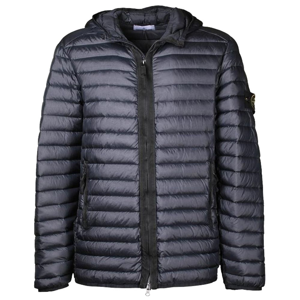 Stone Island Blue Nylon Jacket for Elevated Outerwear