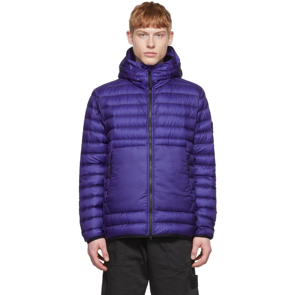 Stone Island Purple Nylon Jacket for Elevated Outerwear