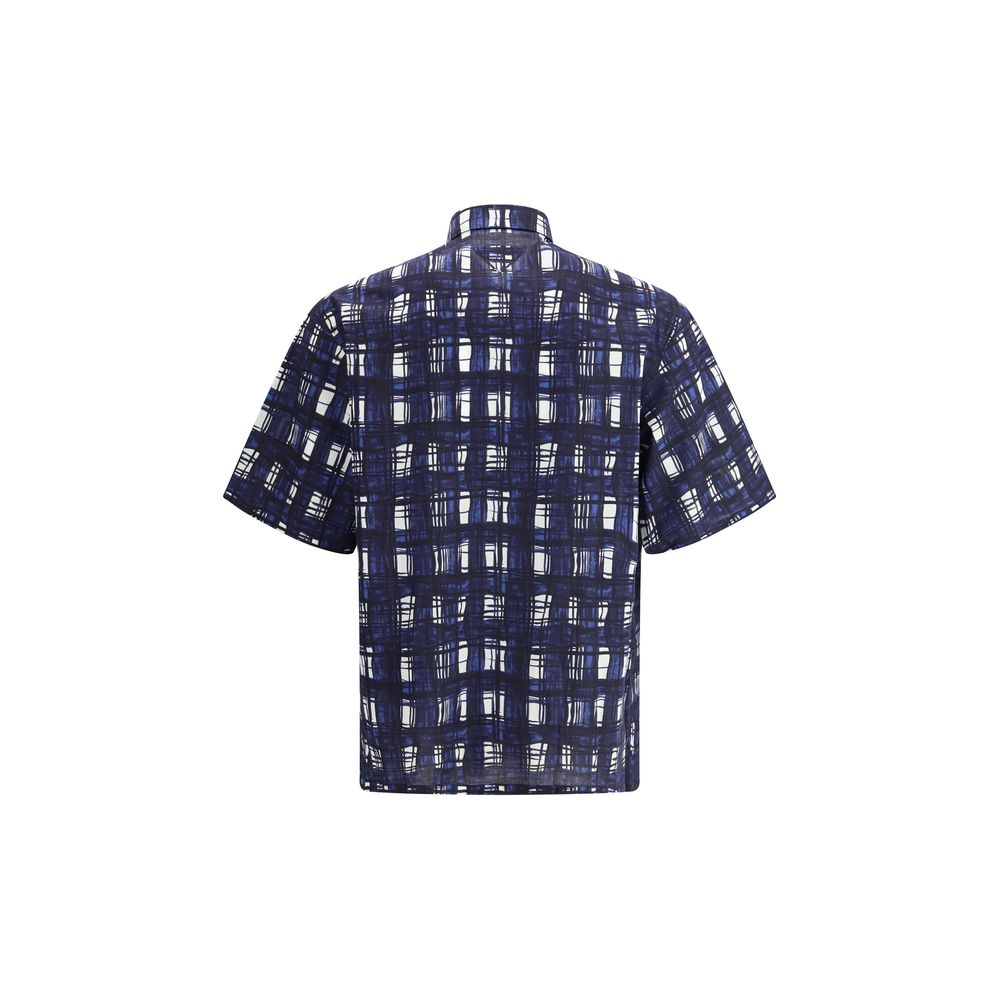 Prada Multicolour Cotton Madras Check Shirt