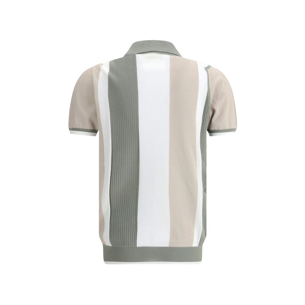 Svevo Red Cotton Knit Polo Shirt - Contemporary Luxury Redefined