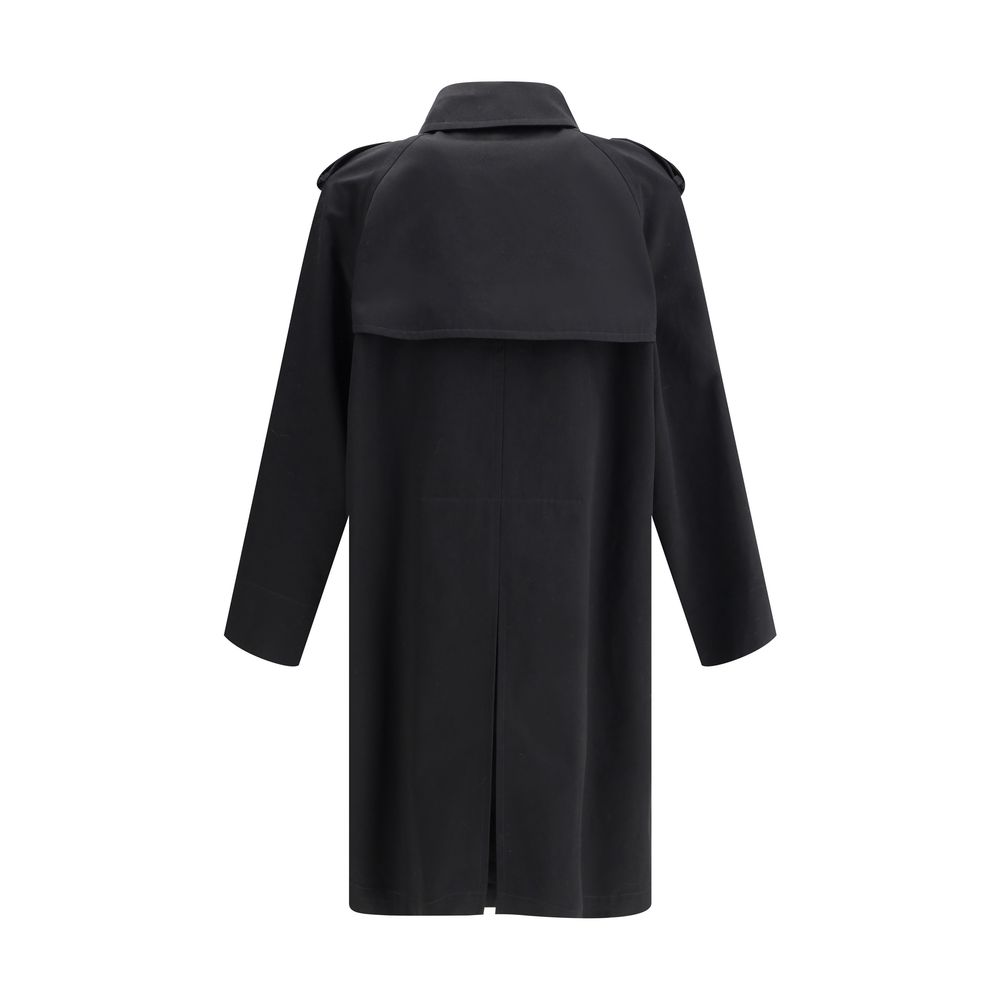 Saint Laurent Black Cotton Heritage Parka Jacket