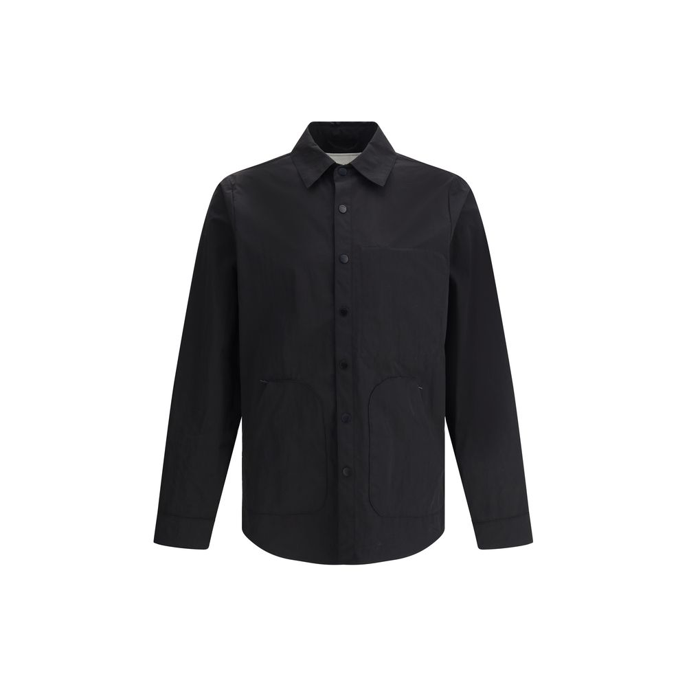 Paltò Navy Cotton Shirt Jacket for Timeless Elegance