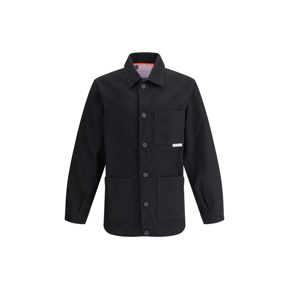 GR10K Blue Cotton Denim Shirt Jacket for Elevated Style