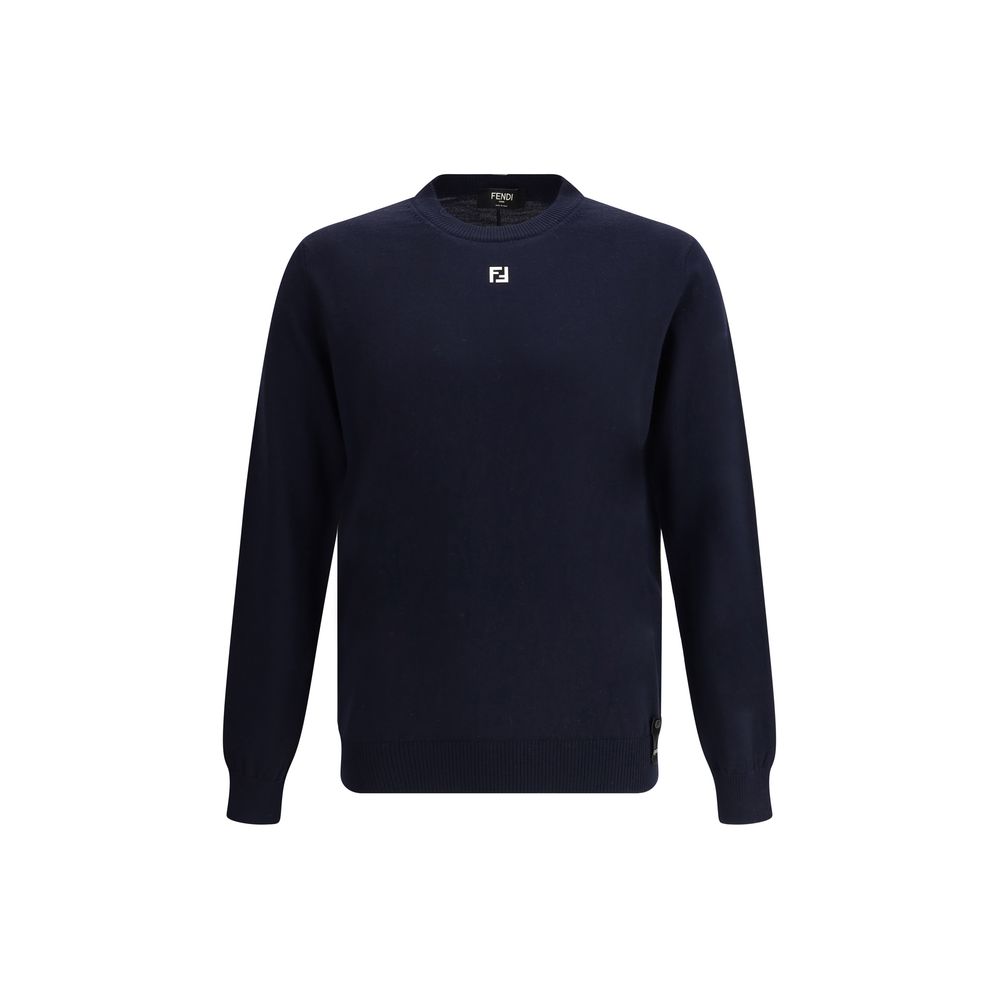 Fendi Grey Cashmere Sweater: Timeless Elegance in Luxurious Wool
