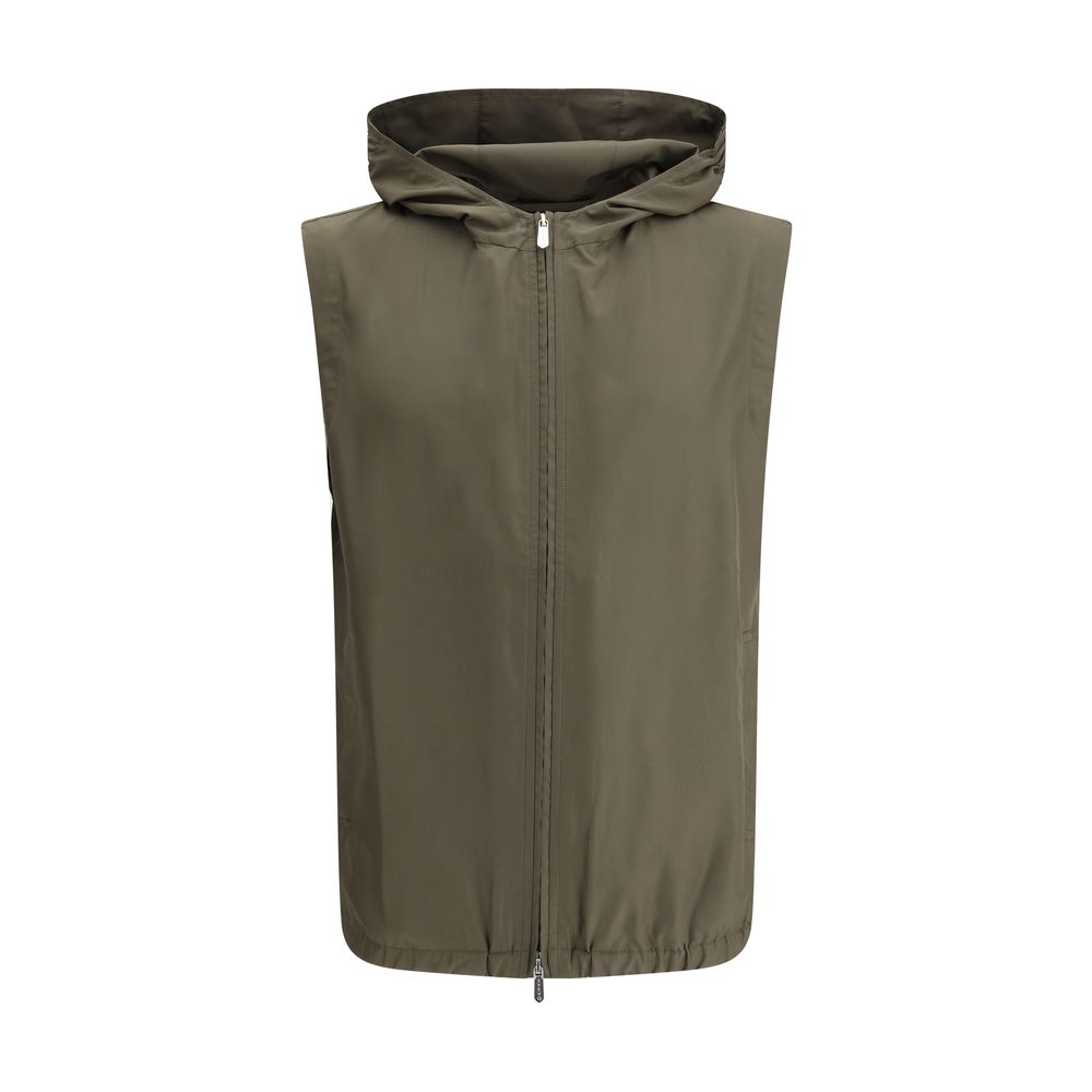 Svevo Navy Waterproof Fabric Vest: Stylish Protection for All Seasons