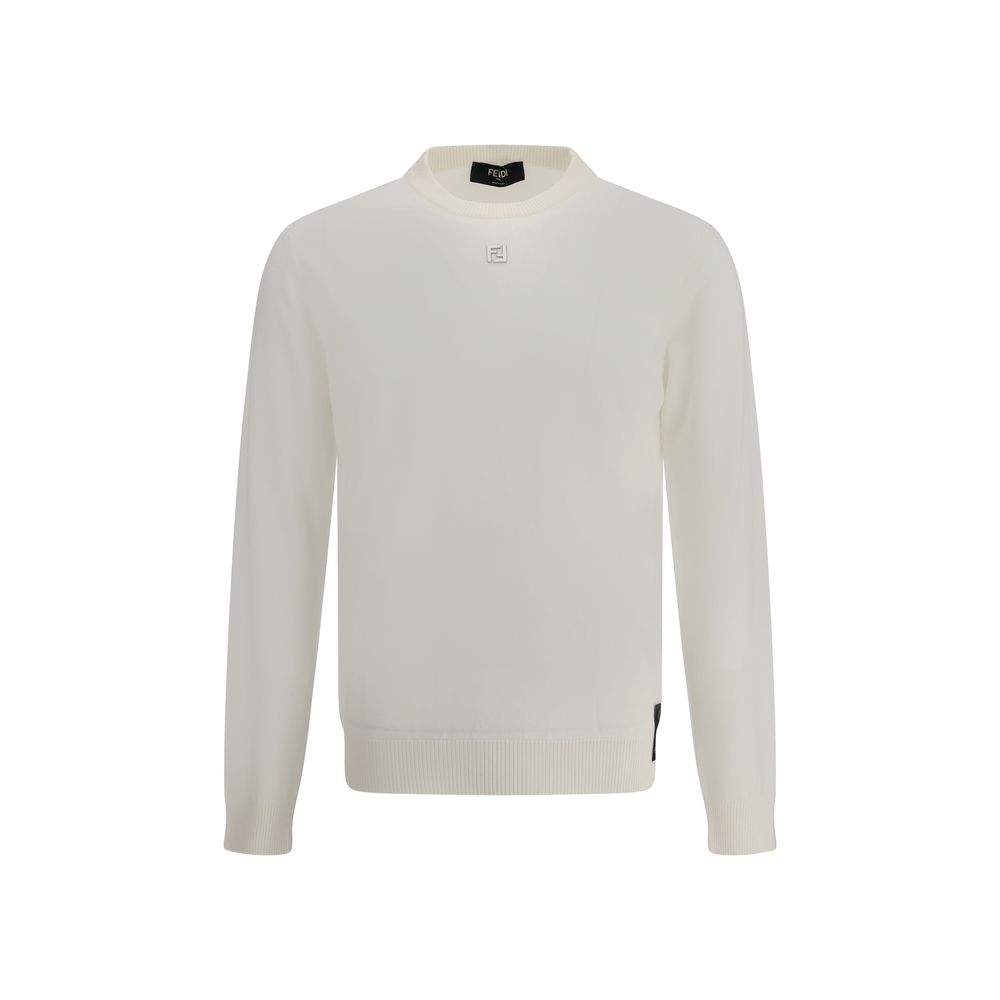 Fendi Beige Wool Sweater - Timeless Elegance in Luxury Knitwear