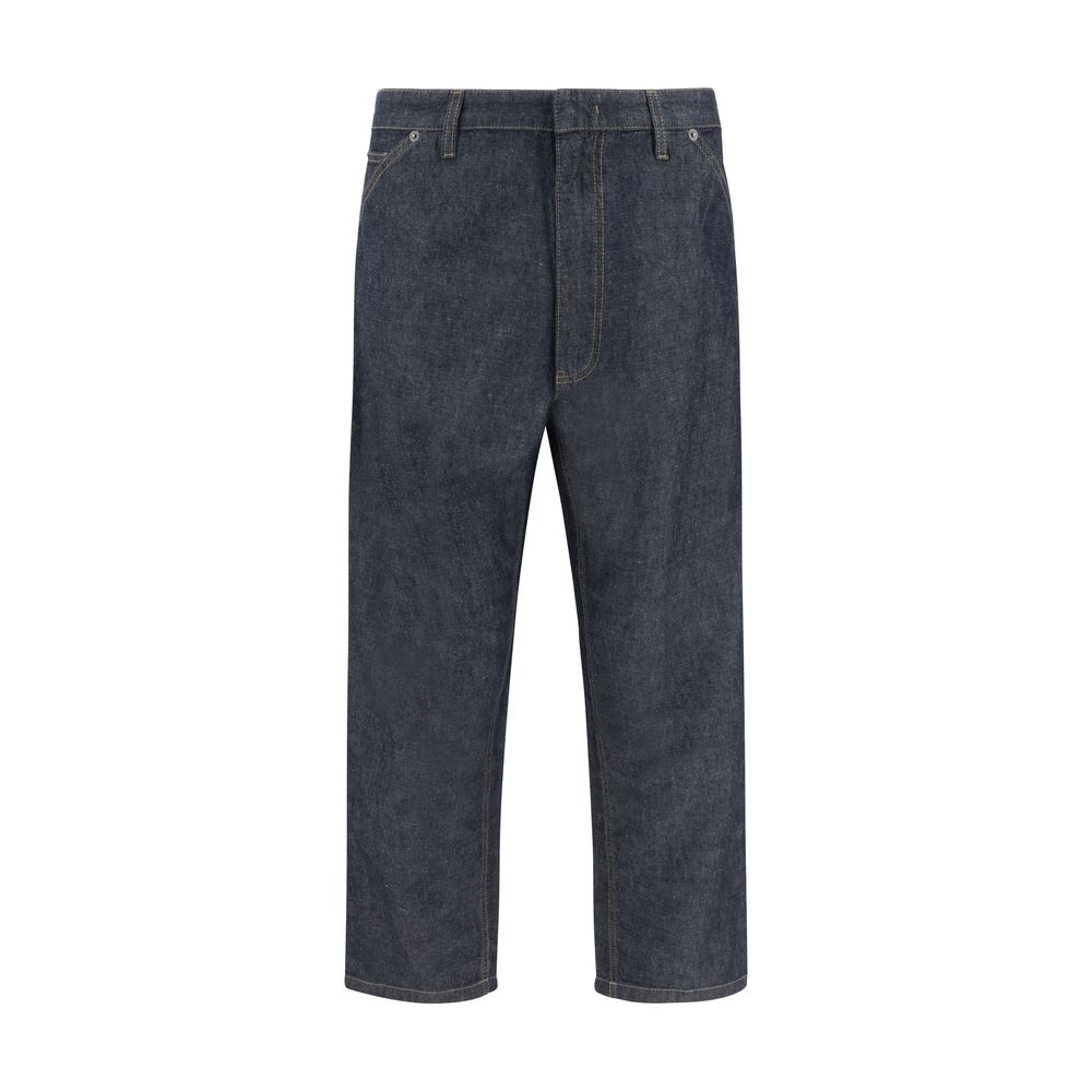 Prada Black Cotton Baggy Pants - Luxurious Wide-Leg Trousers