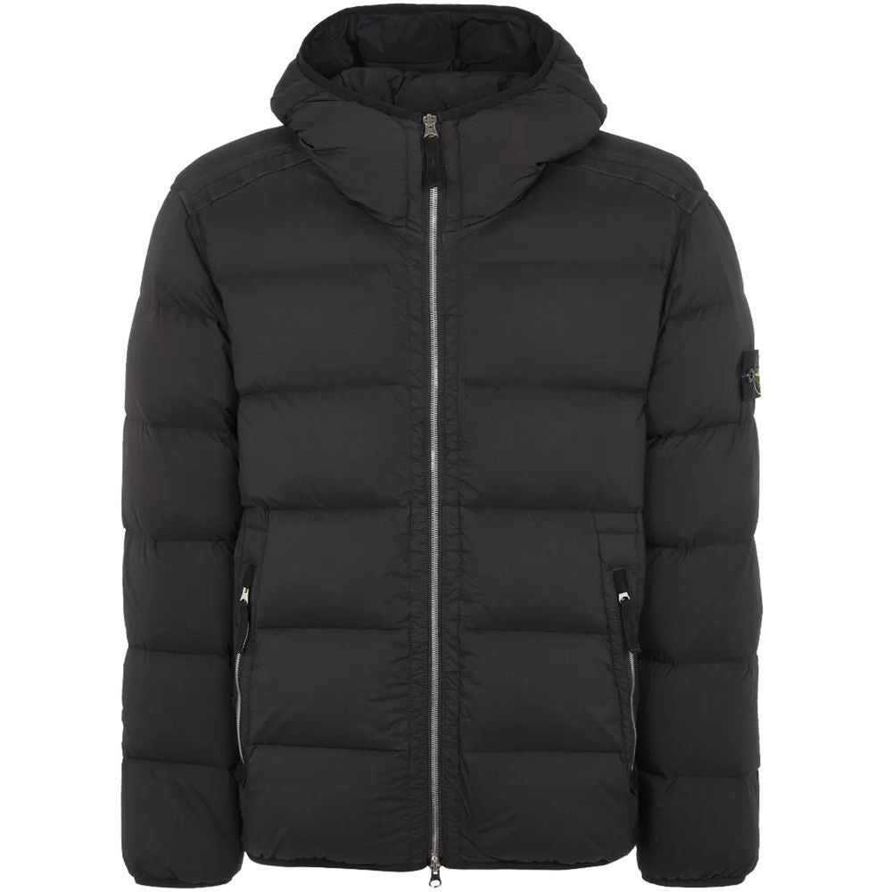 Stone Island Black Nylon Jacket for Elevated Urban Style