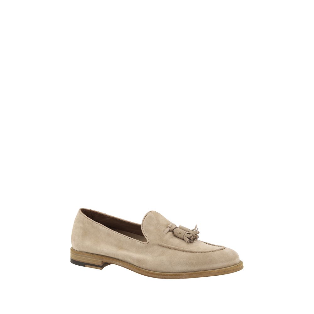 Fratelli Rossetti Grey Exquisite Suede Loafers