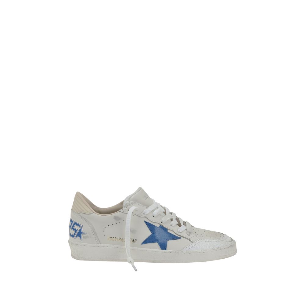 Golden Goose White Premium Leather Ball Star Sneakers