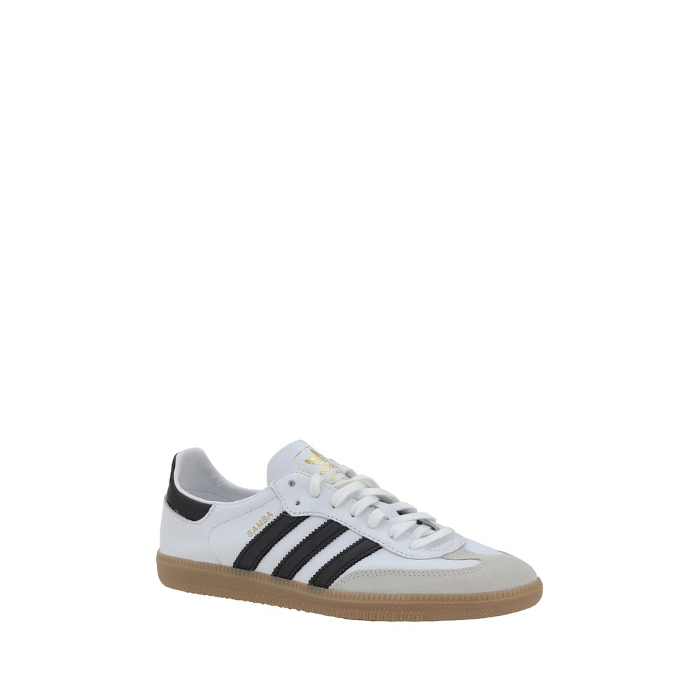 Adidas White Leather Samba Decon Sneakers – Unmatched Elegance Redefined