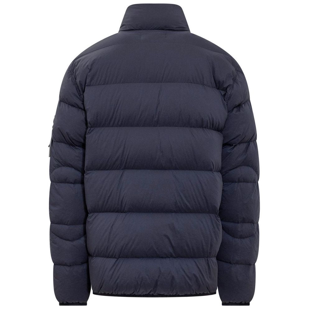 Stone Island Blue Nylon Jacket for Elevated Outerwear Style