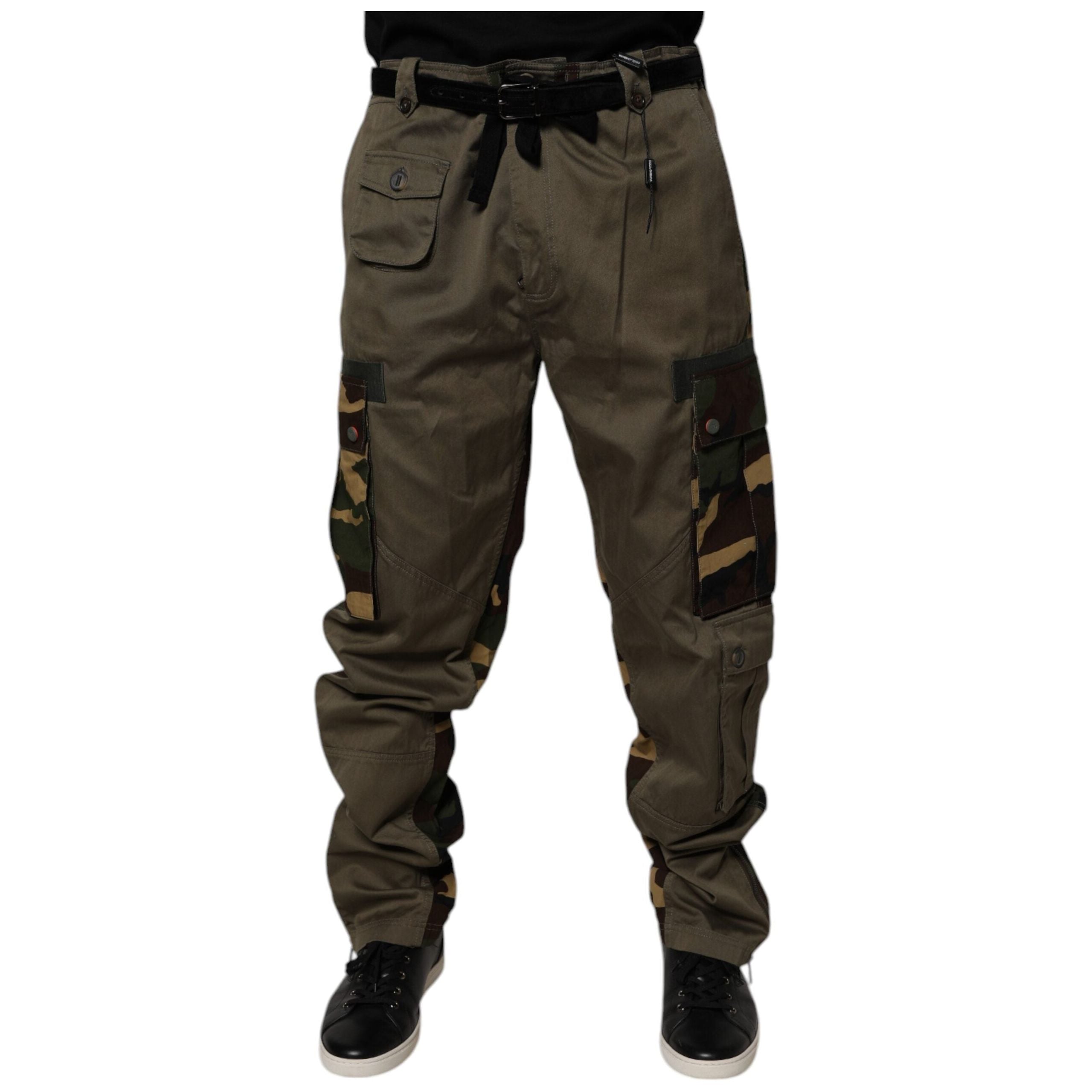 Dolce & Gabbana Multicolor Cotton Cargo Pants