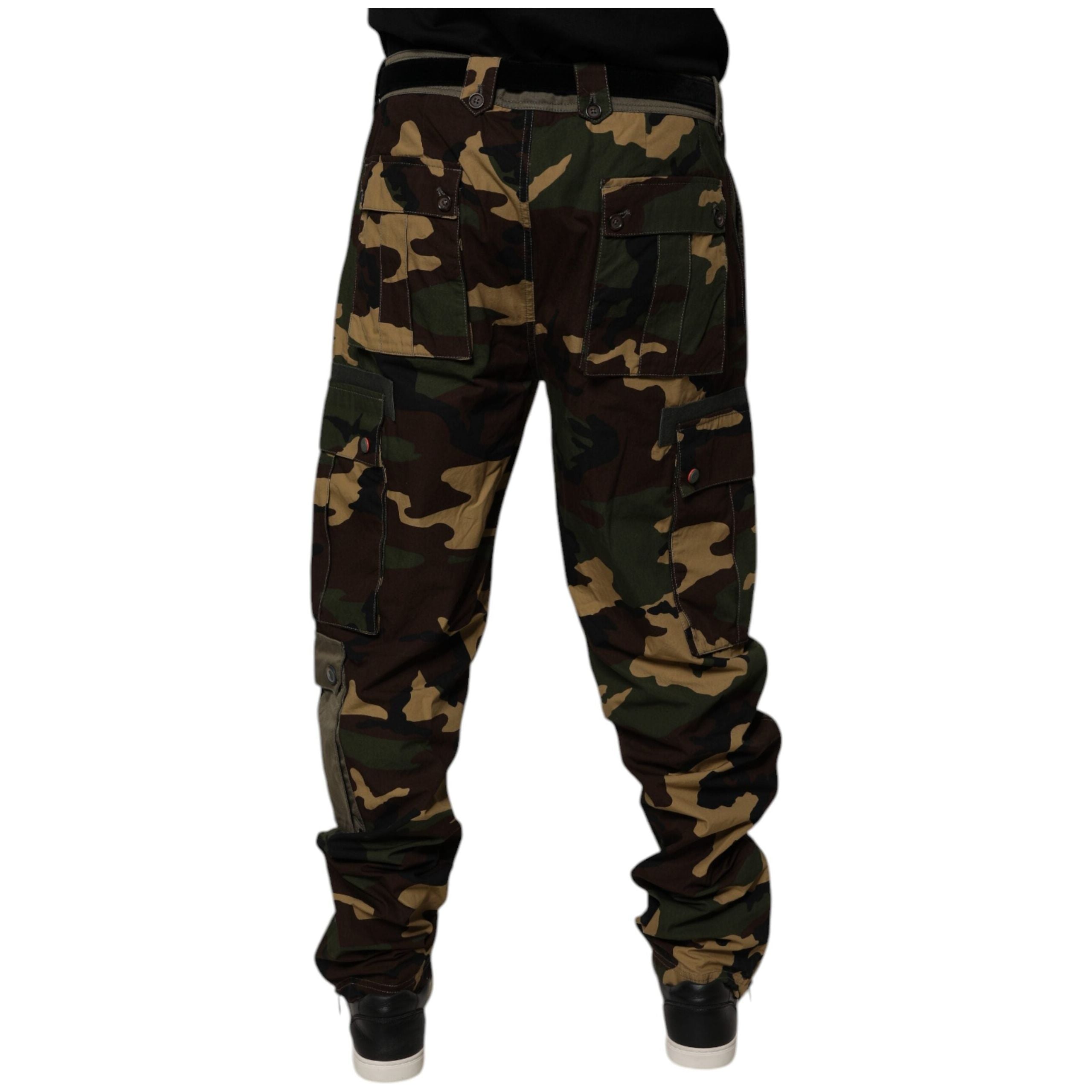 Dolce & Gabbana Multicolor Cotton Cargo Pants