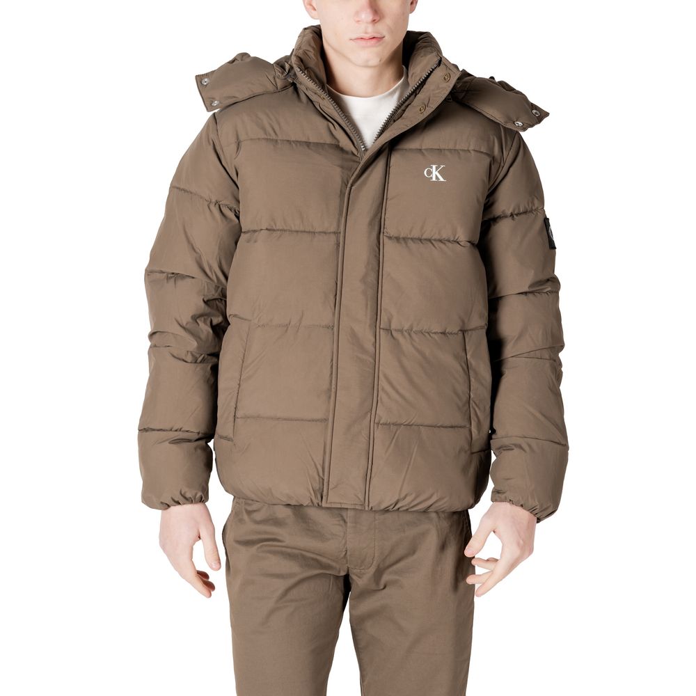 Calvin Klein Jeans Gray Cotton Jacket - Contemporary Luxury Style