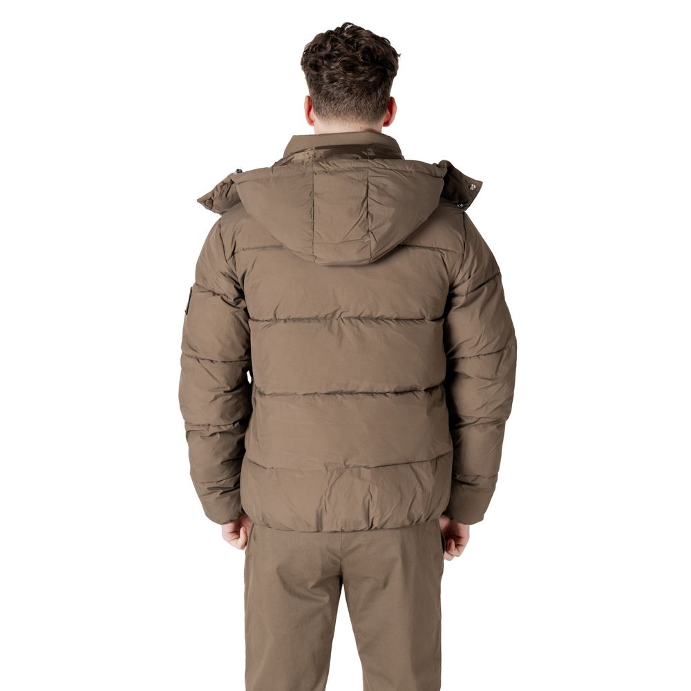 Calvin Klein Jeans Gray Cotton Jacket - Contemporary Luxury Style